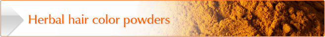 Herbal hair color powders